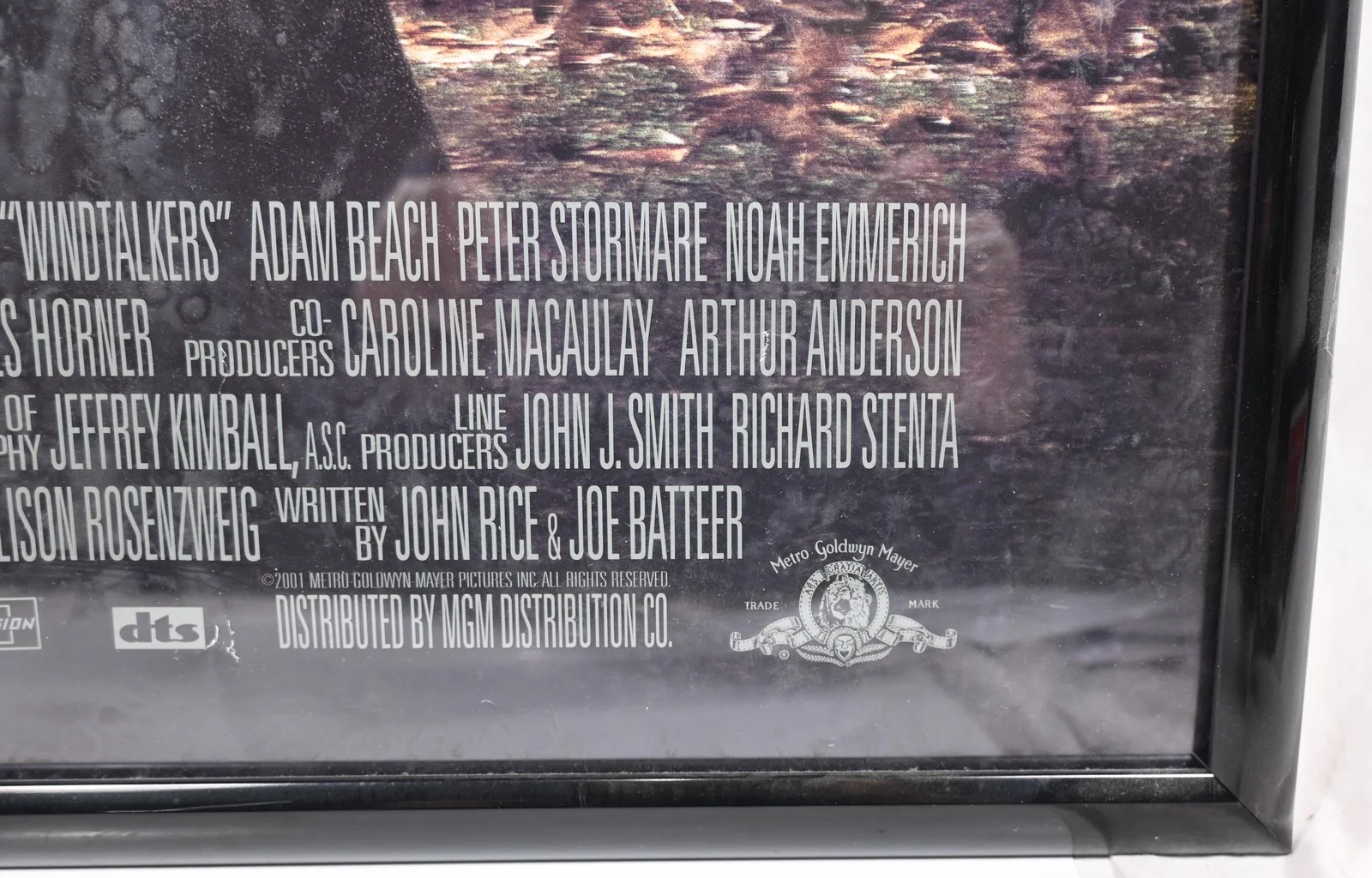 John Woo — VINTAGE 2001 WINDTALKERS MOVIE POSTER Signed by Director John Woo FRAMED, image 5