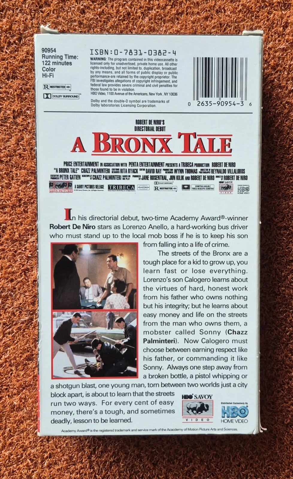 Robert Deniro — Robert Deniro Signed Autographed A Bronx Tale VHS video Tape, image 3