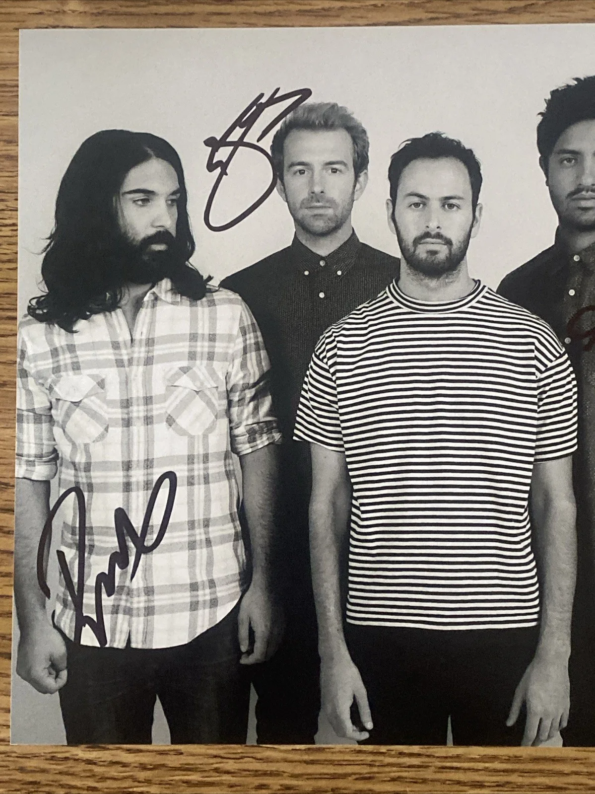 Young The Giant Band Autographed 8x10 Photo Sameer Gadhia +3, изображение 2