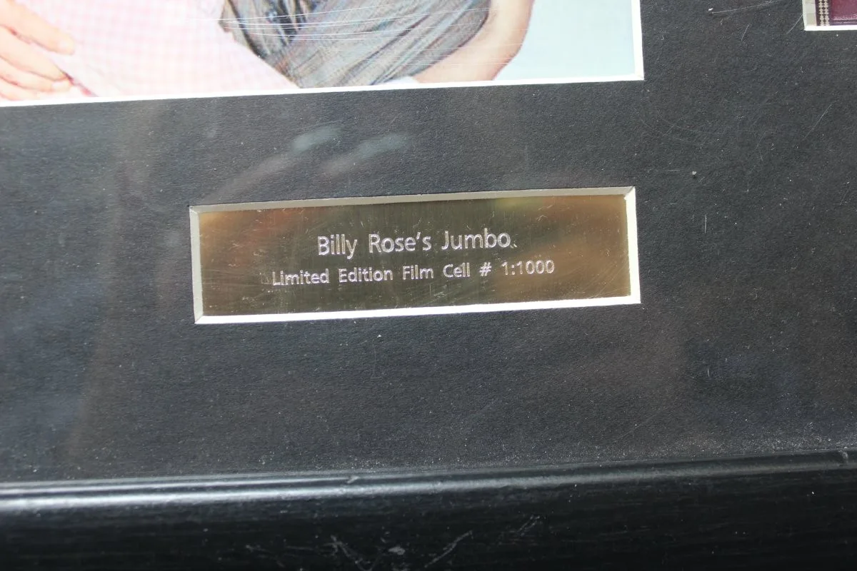Filmcell Billy Rose's Jumbo Limited Edition Film Cell # 1:1000 Framed Doris Day, изображение 2