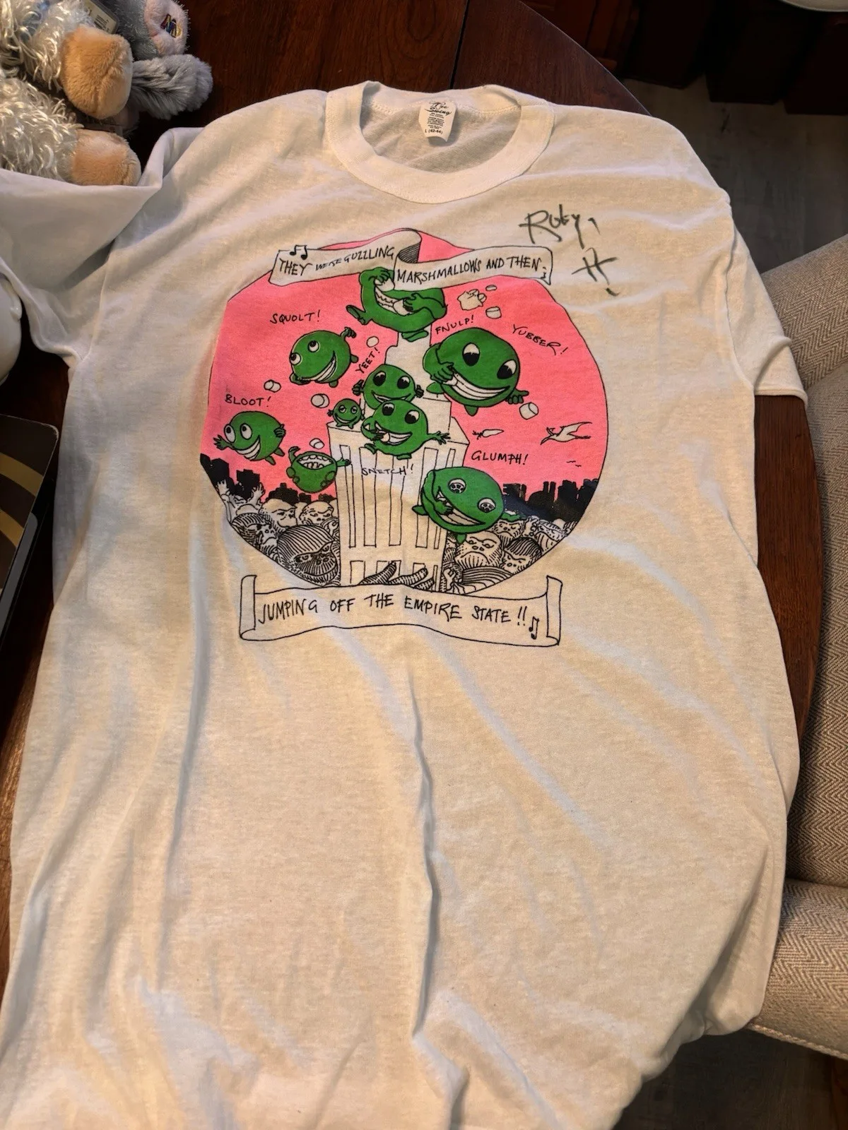 Robyn Hitchcock & Egyptians T Shirt Single Stitch 90s Indie Rock SIGNED, image 2