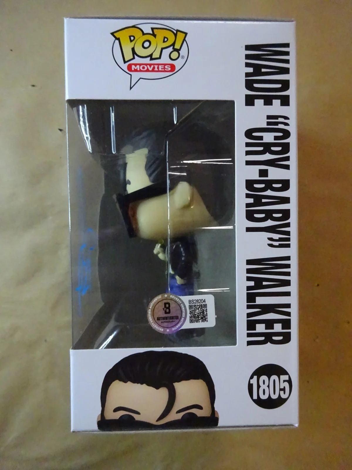 Johnny Depp — Signed Johnny Depp Autographed Wade Cry Baby Walker Funko Pop Beckett COA, изображение 5