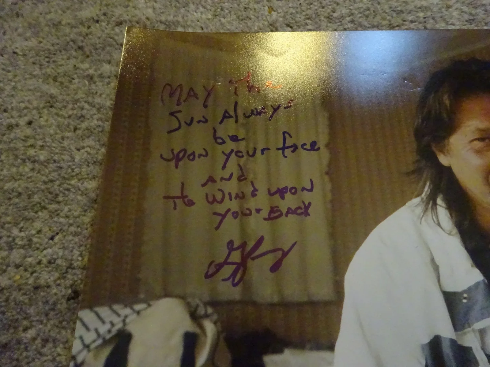 George Jung — Signed George Jung Autographed Photo 16"x20" With Inscription BAS Beckett COA, изображение 4