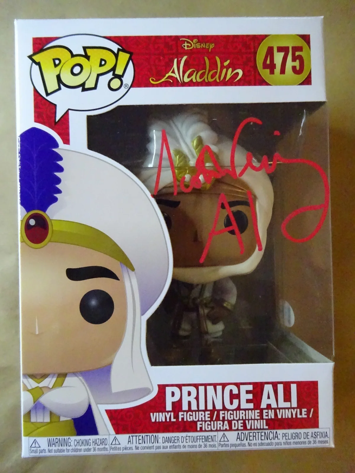 Scott Weinger — Signed Scott Weinger Autographed Disney Aladdin Prince Ali Funko Pop Beckett COA, image 2