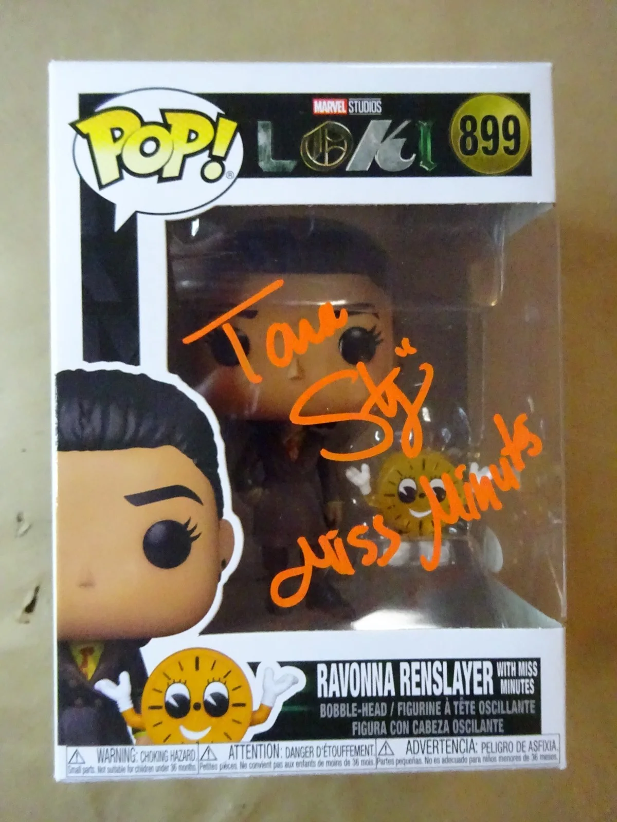 Tara Strong — Signed Tara Strong Autographed Miss Minutes Loki Funko Pop JSA COA, изображение 2