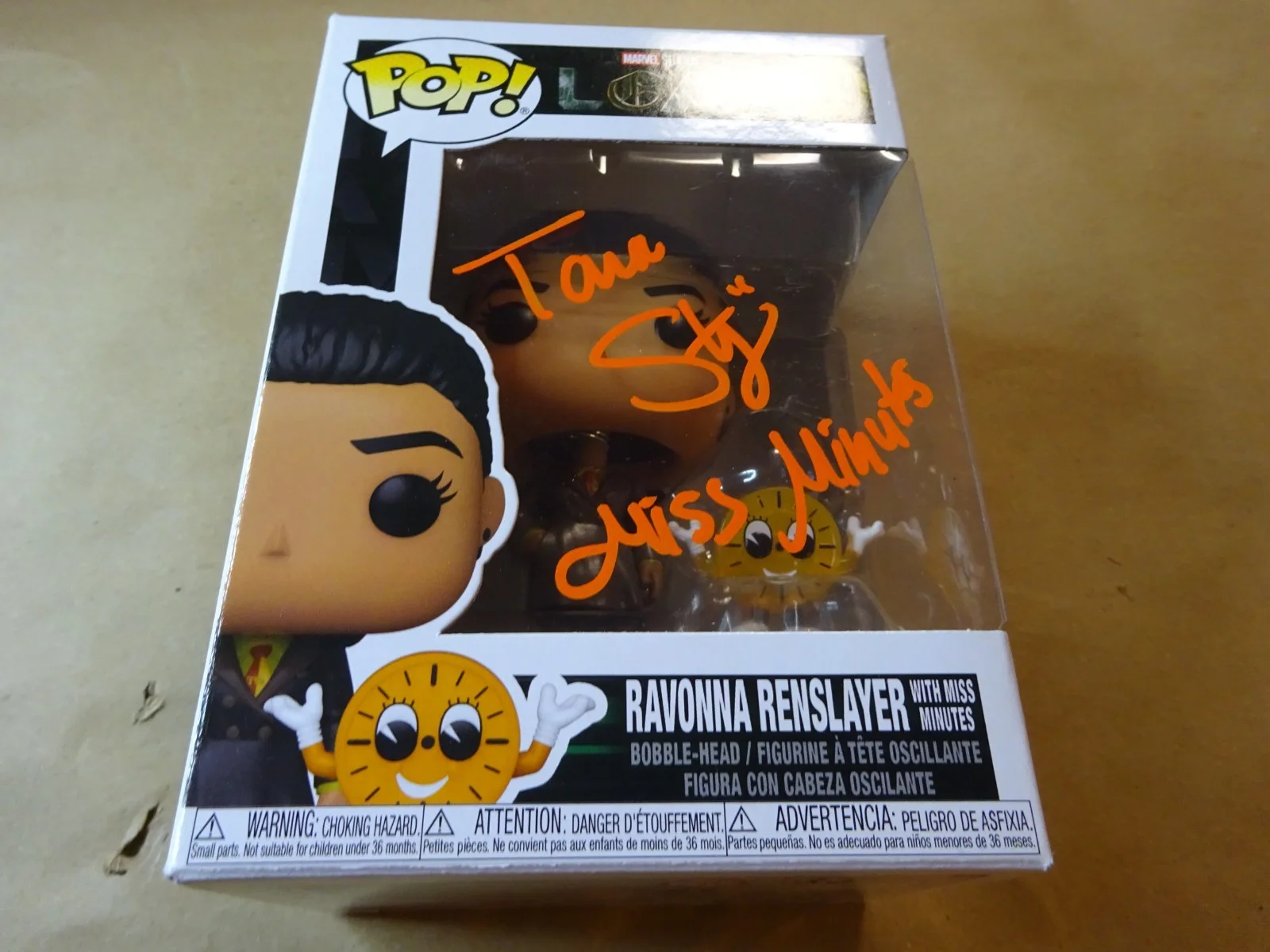 Tara Strong — Signed Tara Strong Autographed Miss Minutes Loki Funko Pop JSA COA, изображение 3