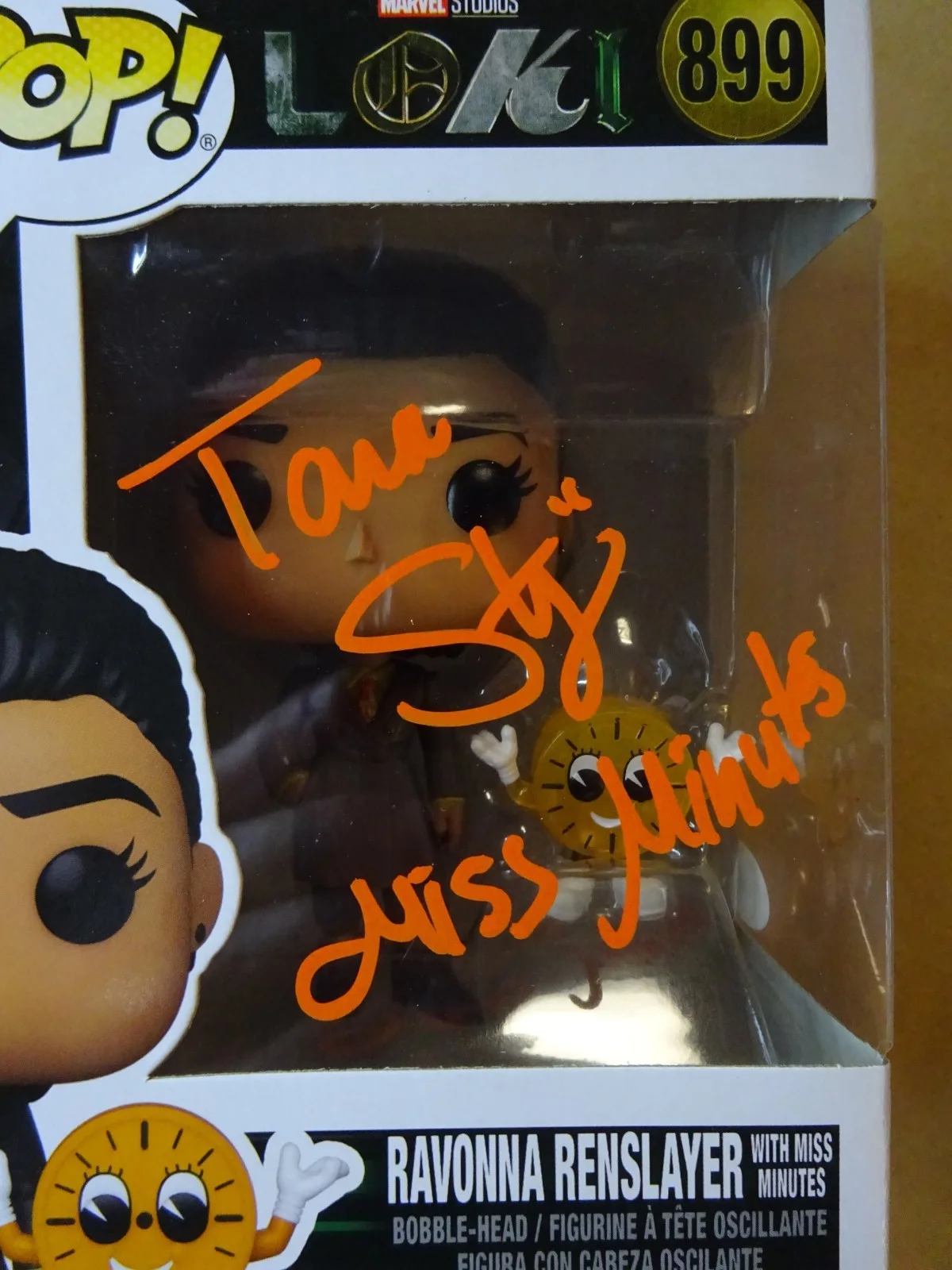 Tara Strong — Signed Tara Strong Autographed Miss Minutes Loki Funko Pop JSA COA, изображение 4