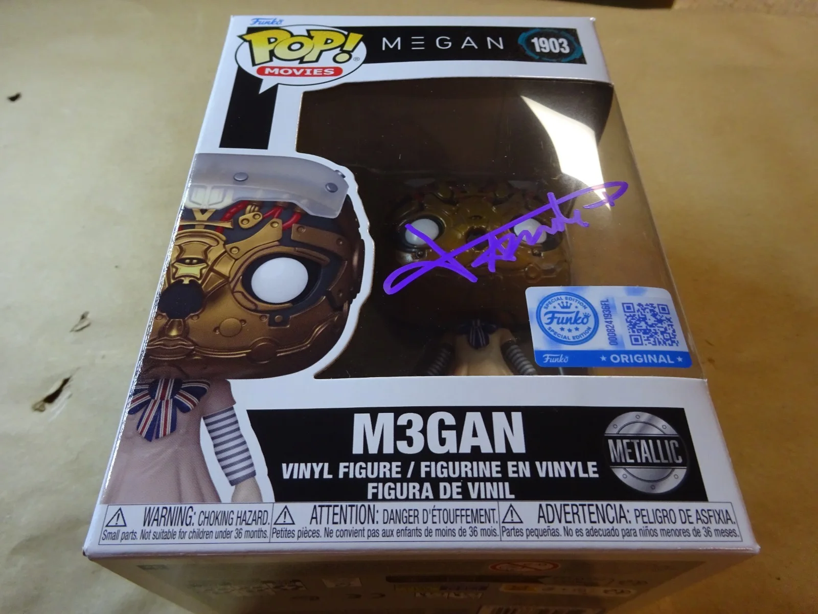Amy Donald — Signed Amie Donald Autographed M3GAN Megan Funko Pop OCCM COA, изображение 2