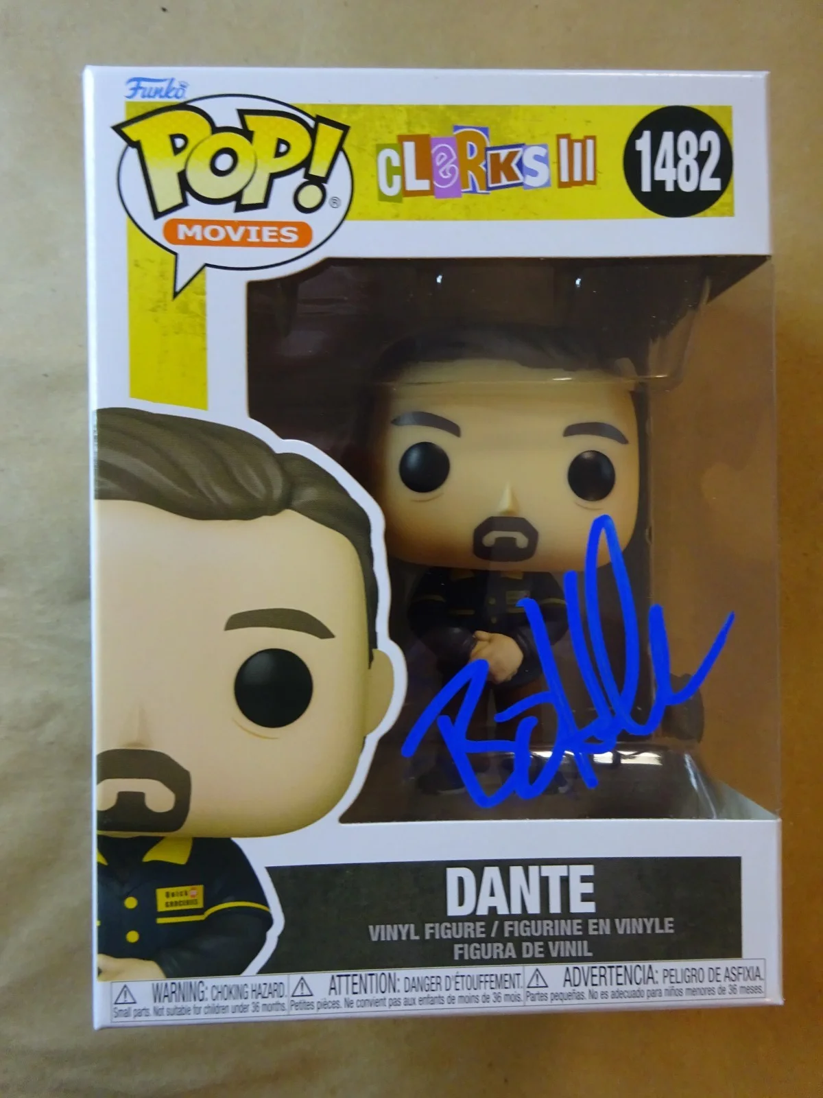 Brian O'Halloran — Signed Brian O'Halloran Autographed Dante Clerks III Funko Pop 1482 BAS COA