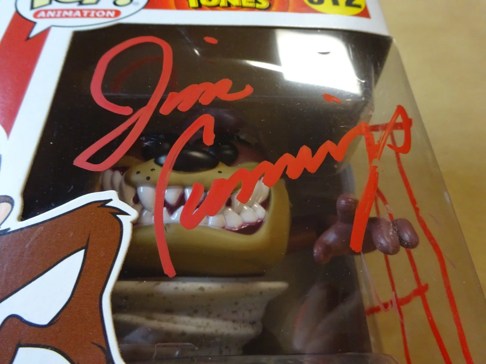Jim Cummings — Signed Jim Cummings Autographed Taz Looney Tunes Funko Pop JSA COA, image 5