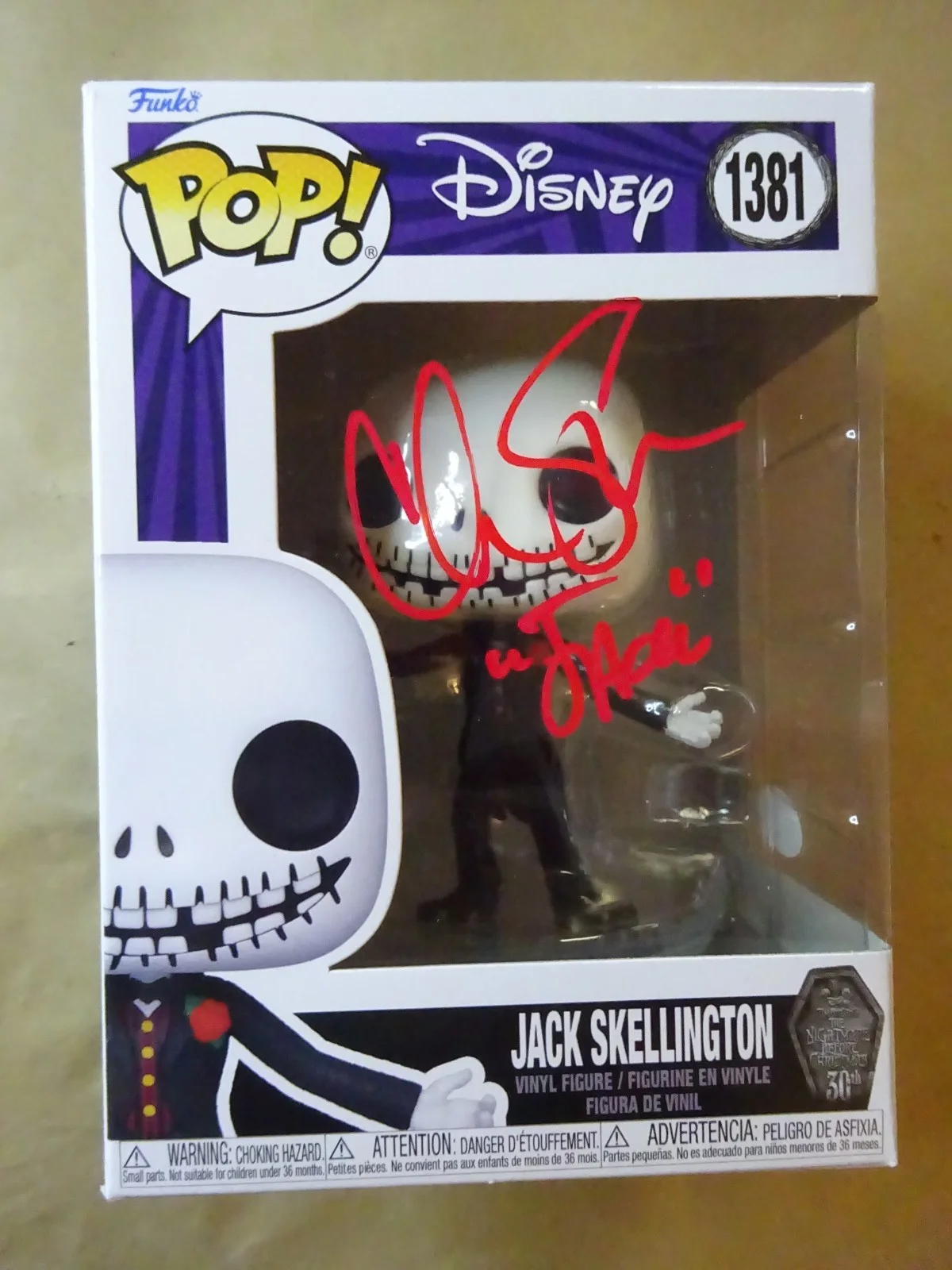Chris Sarandon — Signed Chris Sarandon Autographed Disney Jack Skellington NBC Funko Pop JSA COA, изображение 2