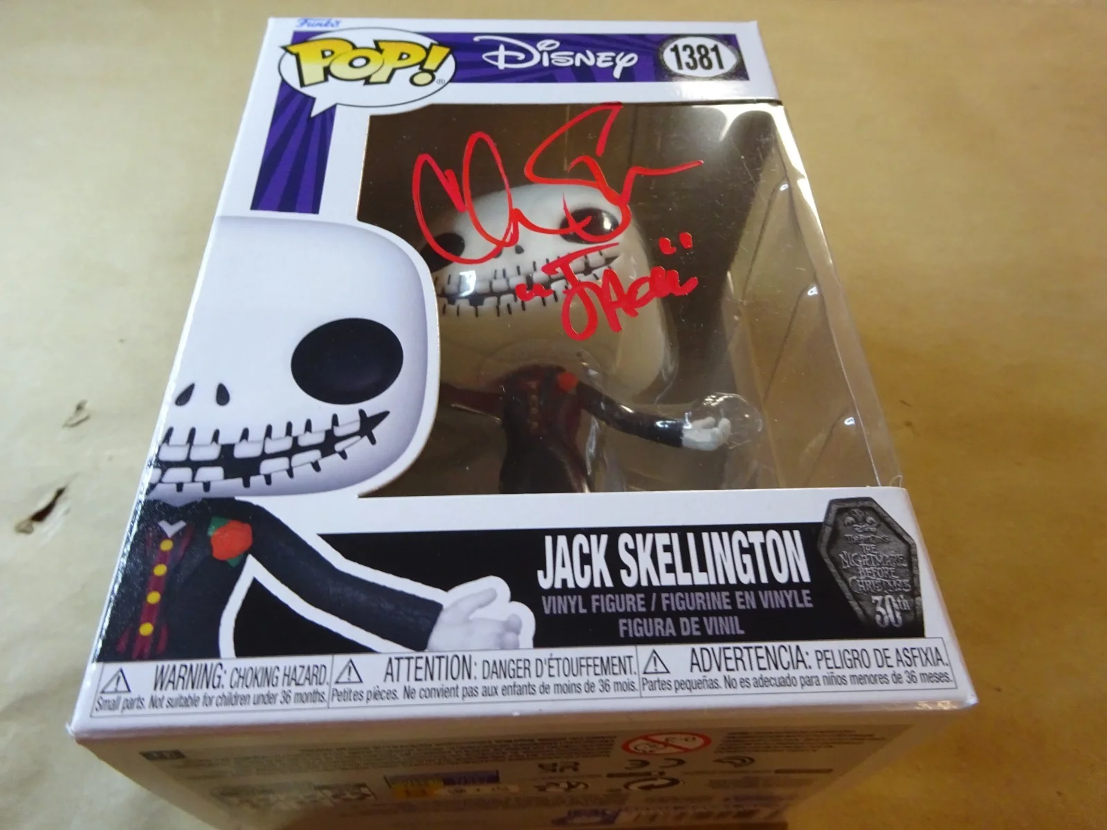 Chris Sarandon — Signed Chris Sarandon Autographed Disney Jack Skellington NBC Funko Pop JSA COA, изображение 3