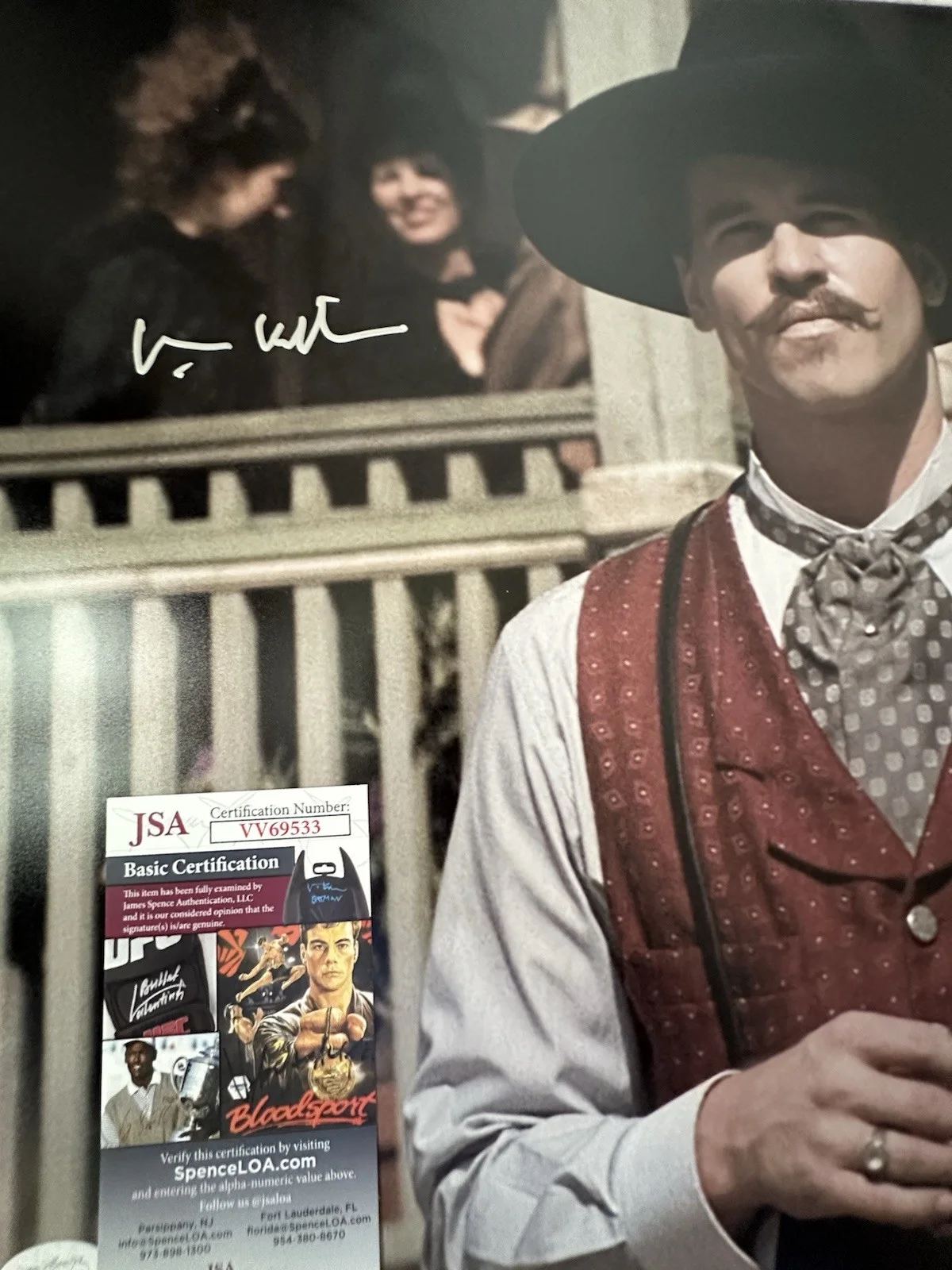 Val Kilmer — Val Kilmer DOC Holliday Signed 16x20 Photo JSA Certification