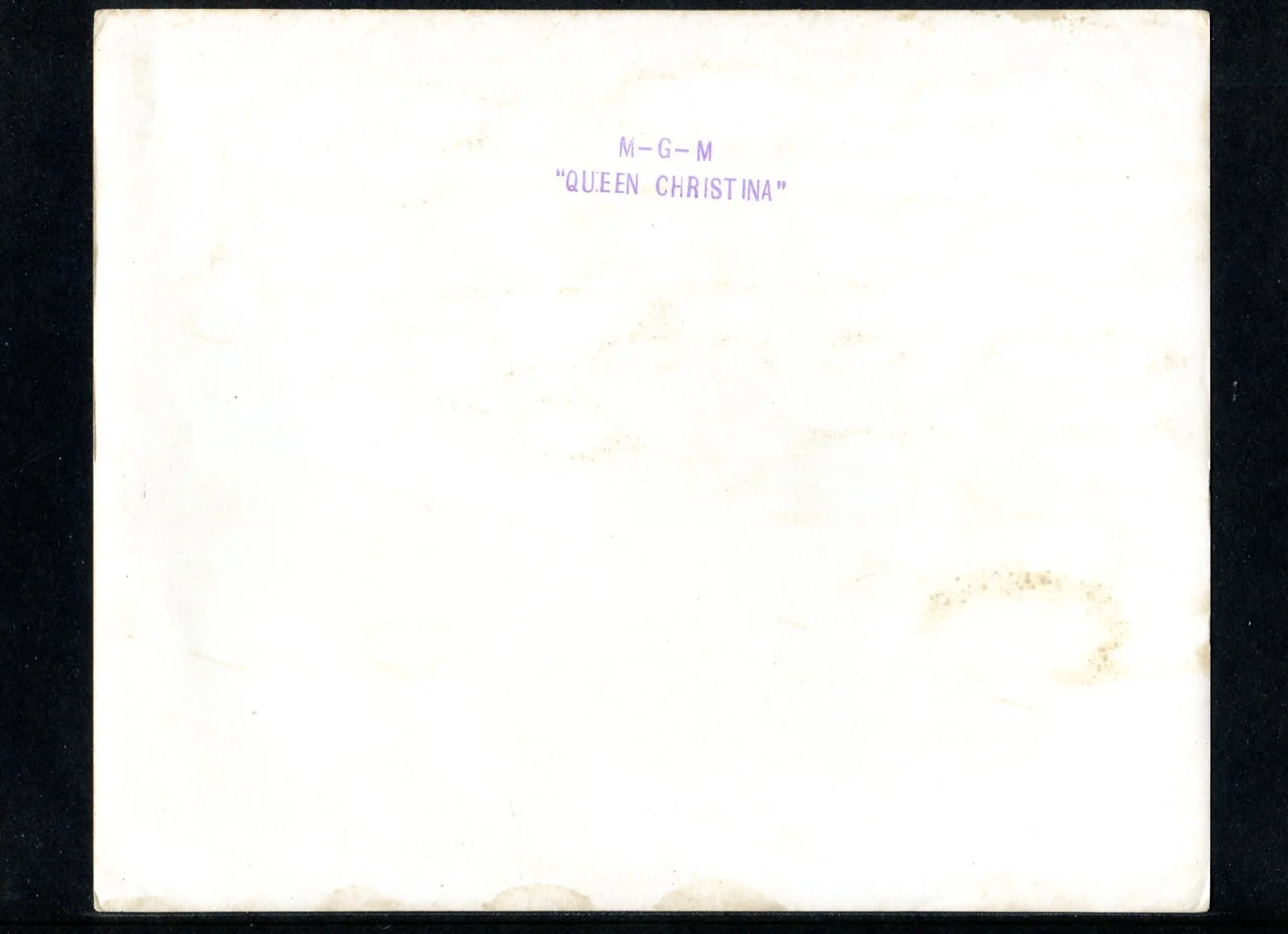 QUEEN CHRISTINA - Greta Garbo - orig US 8x10 press photo/still - stamped on back, изображение 2