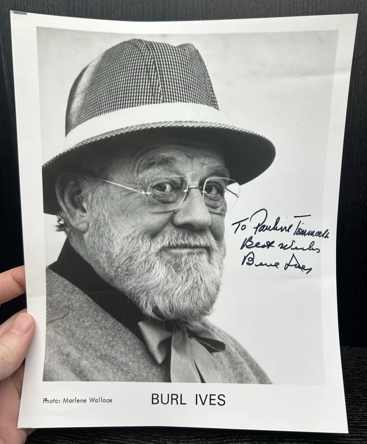 Burl Ives — BURL IVES HAND SIGNED 8x10 PHOTO Original Autograph JSA COA Singer Actor RUDOLPH, изображение 3