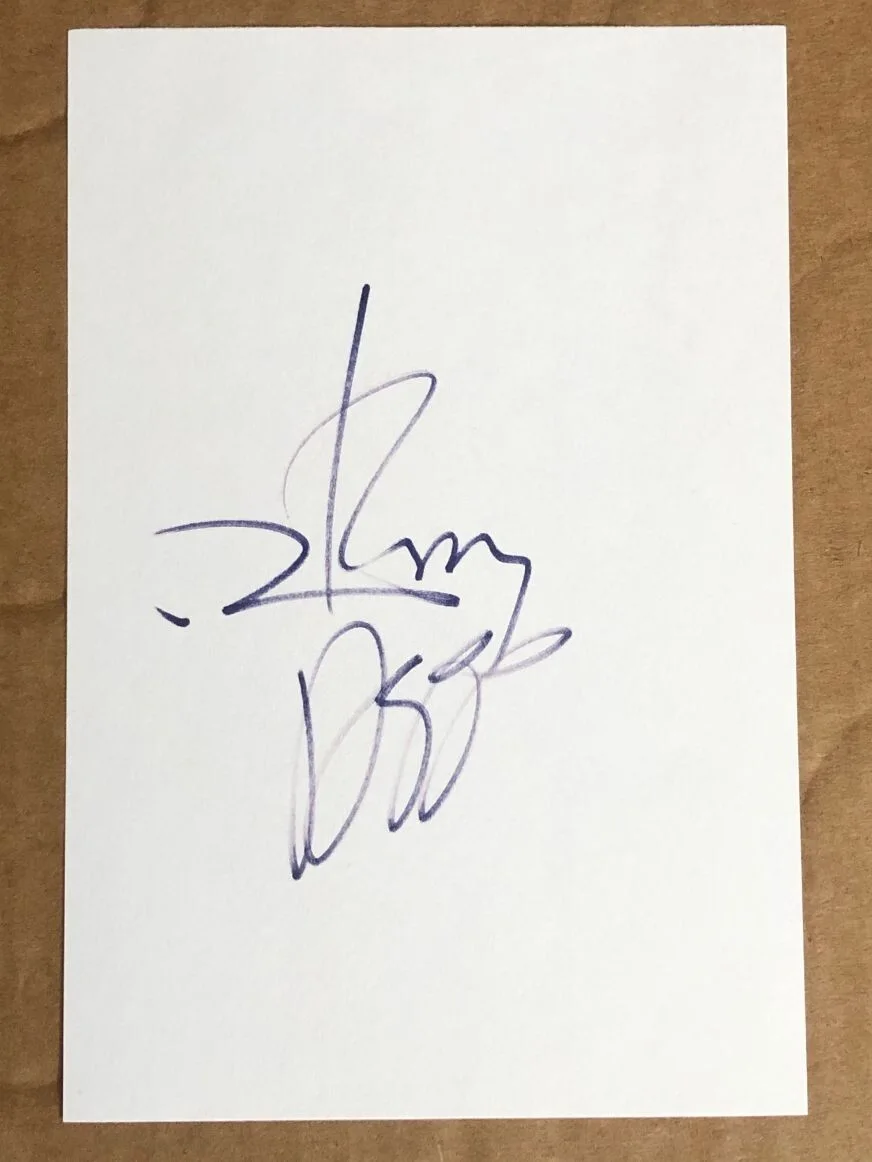 Johnny Depp — Johnny Depp Autographed 4"×6" Index Card & Photo With COA 2006, image 3