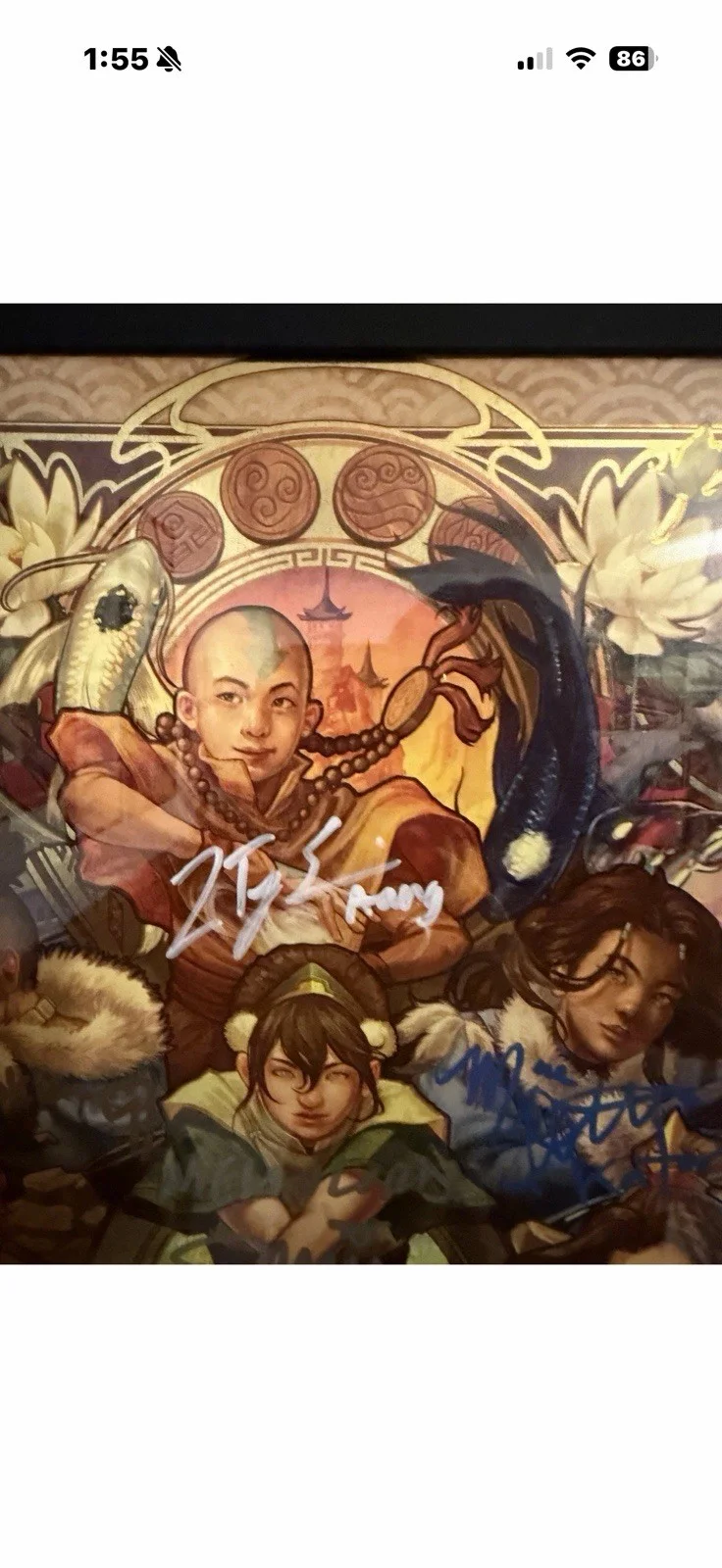 Avatar The Last Airbender signed cast print, image 2