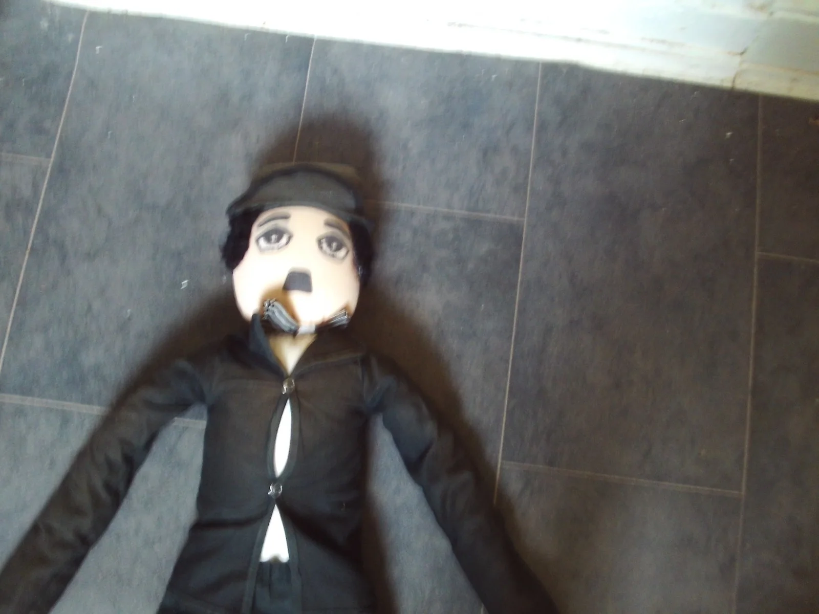 large charlie chaplin soft bodied figure 36" 3 feet long, image 2