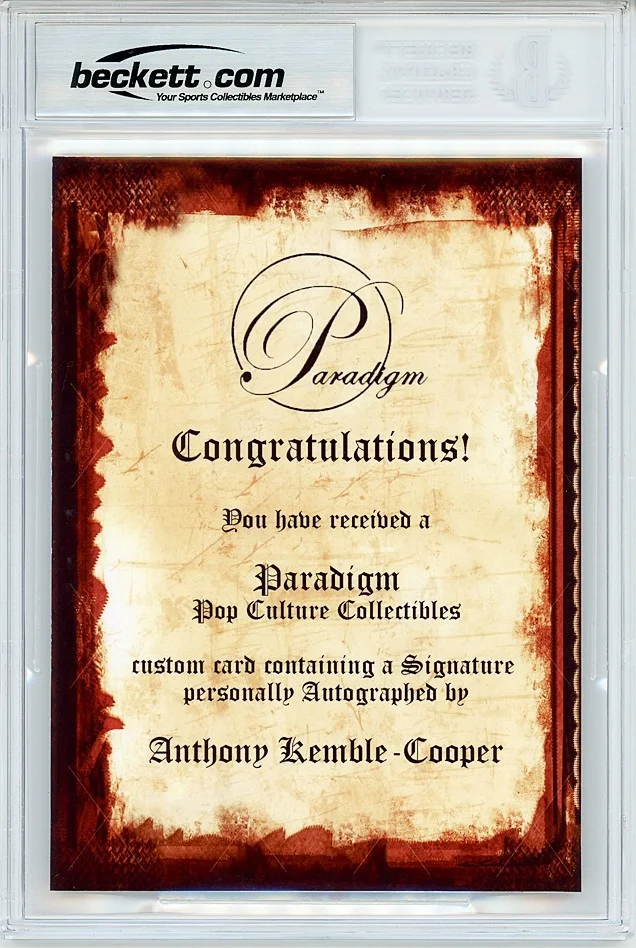 Anthony Kemble-Cooper — 1939 -SHERLOCK HOLMES- ANTHONY KEMBLE-COOPER BECKETT Signed/Autograph 5x7 Card, изображение 2
