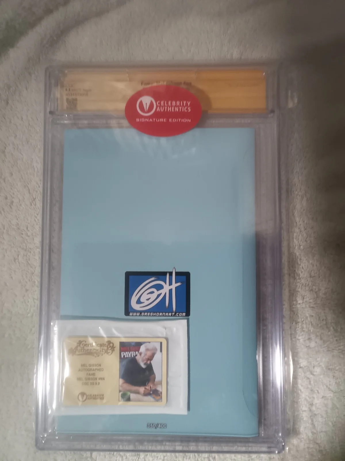 Mel Gibson, Greg Horn — FAME #1 VIRGIN VARIANT CGC 9.9 SS Signed Mel Gibson & Greg Horn!! (Not 9.8), изображение 5