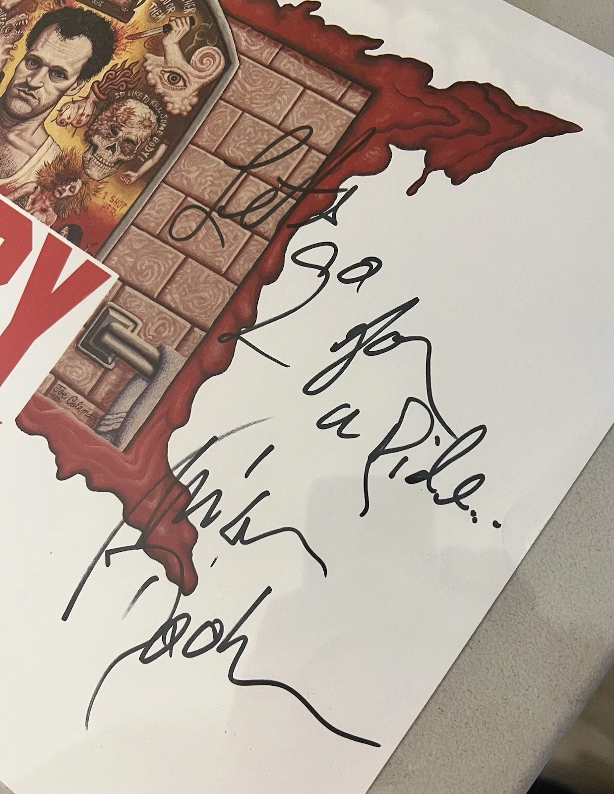 Henry Portrait of a Serial Killer Poster 11x17 Signed 🔥 Michael Rooker & Towles, изображение 2