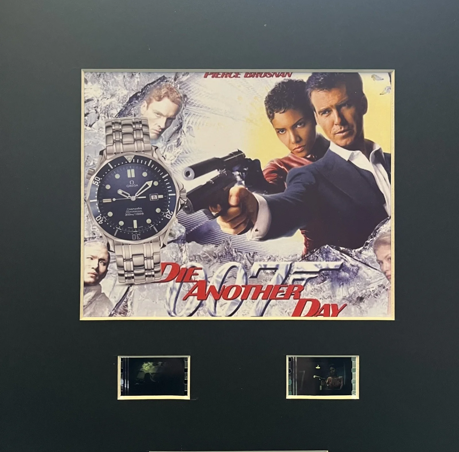OMEGA SEAMASTER WATCH. DIE ANOTHER DAY . 35mm Film Cell Mounted Display, image 3