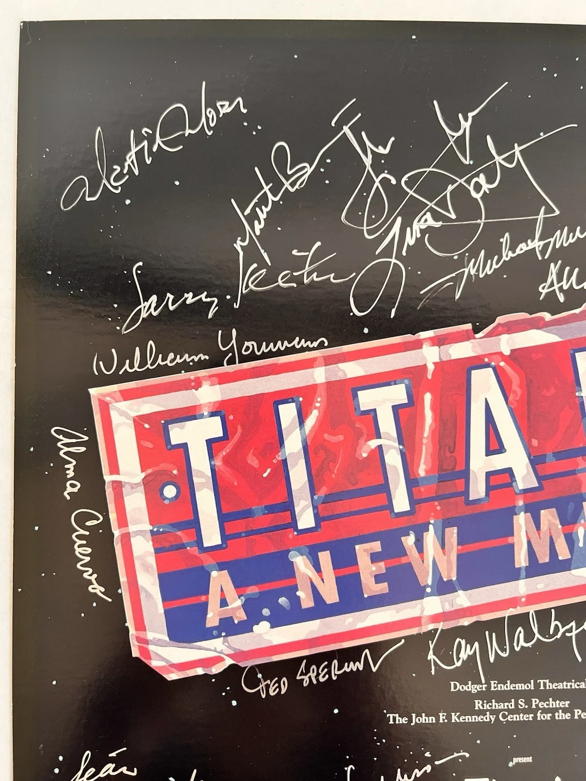 David Costabile — Titanic Musical Cast Signed Broadway Theater Poster David Costabile 22x14", image 3
