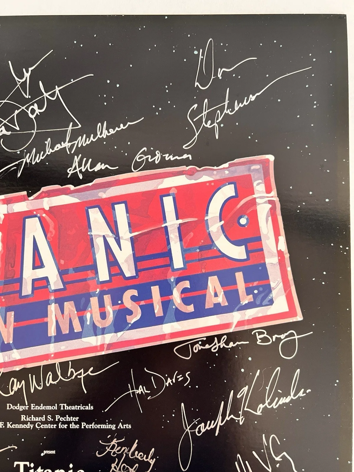 David Costabile — Titanic Musical Cast Signed Broadway Theater Poster David Costabile 22x14", image 4