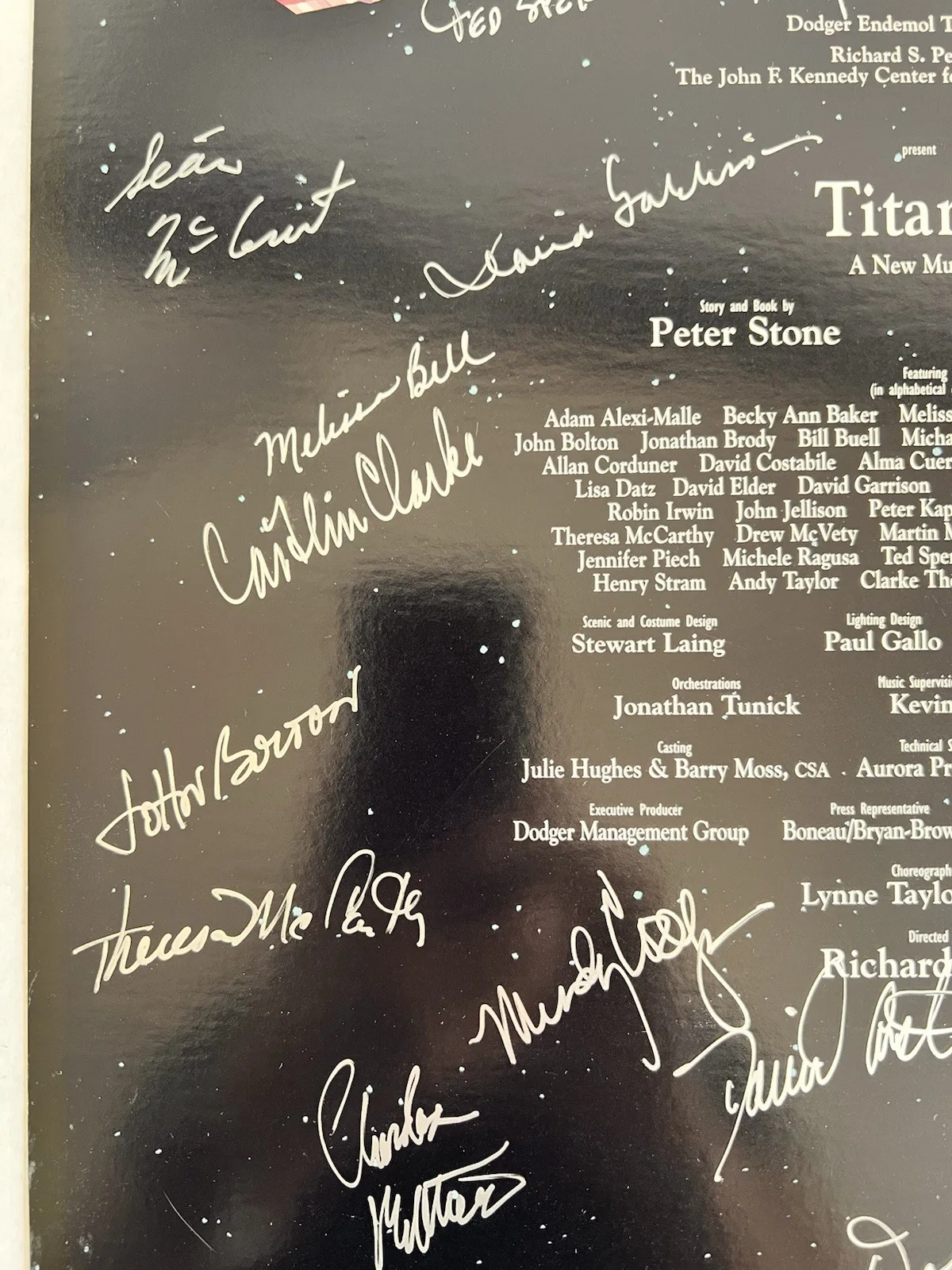 David Costabile — Titanic Musical Cast Signed Broadway Theater Poster David Costabile 22x14", image 5