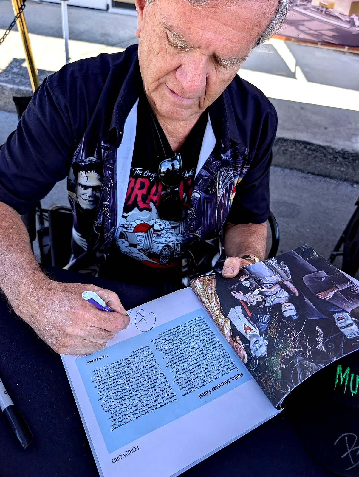 Butch Patrick — The Munsters BallCap Signed by Butch Patrick Hat Eddie Munster Adjustable Strap, image 3