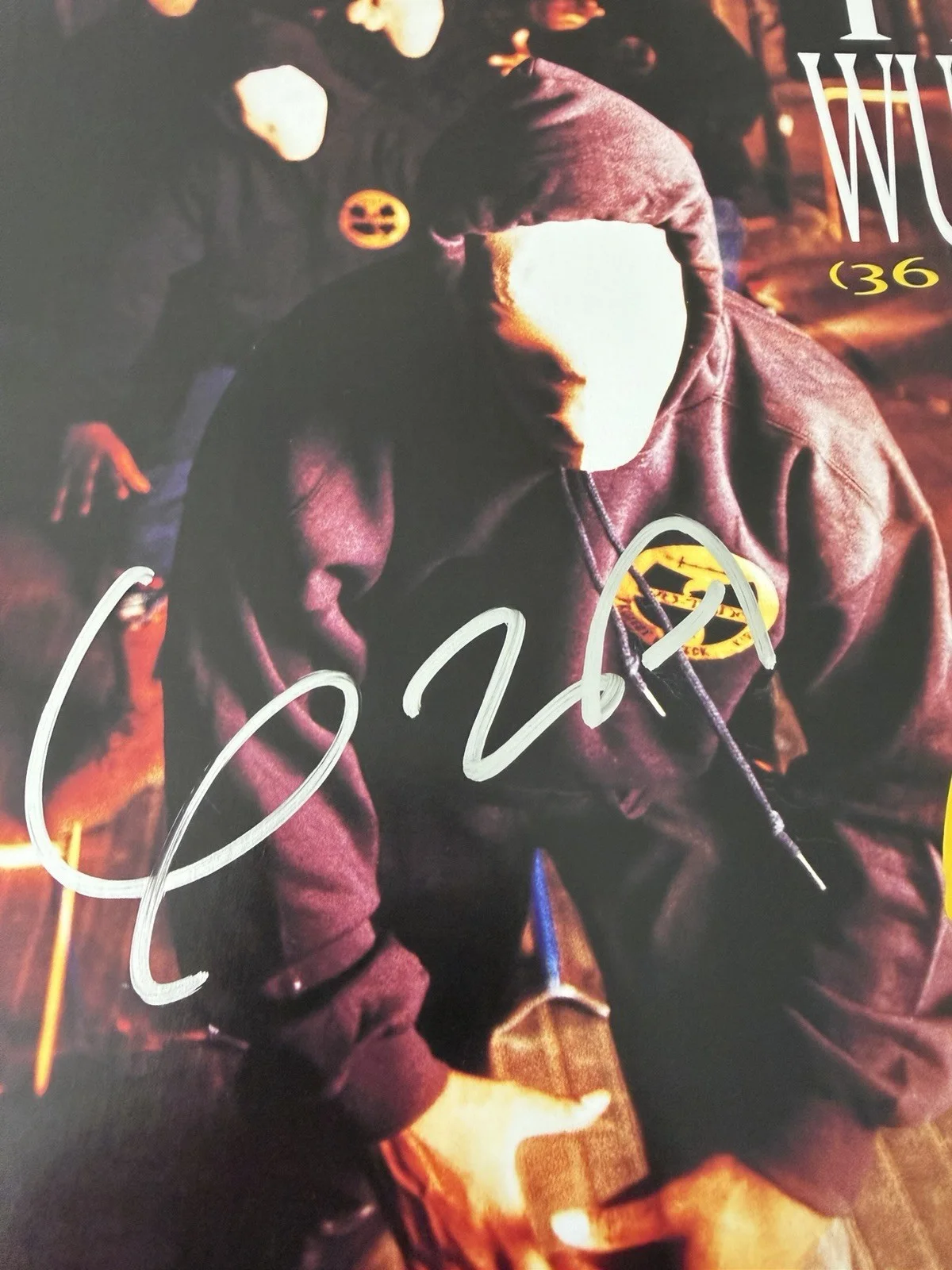 GZA SIGNED ‘ENTER THE WU-TANG’ 36 CHAMBERS) VINYL RECORD ALBUM LP JSA COA, image 3