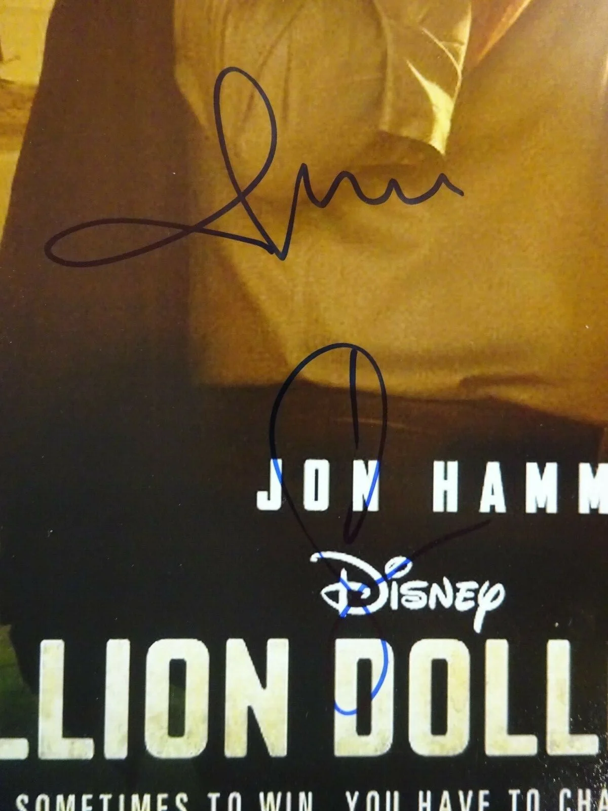 Jon Hamm — Signed JON HAMM Autographed MILLION DOLLAR ARM 12"x18" Photo JSA COA, image 4