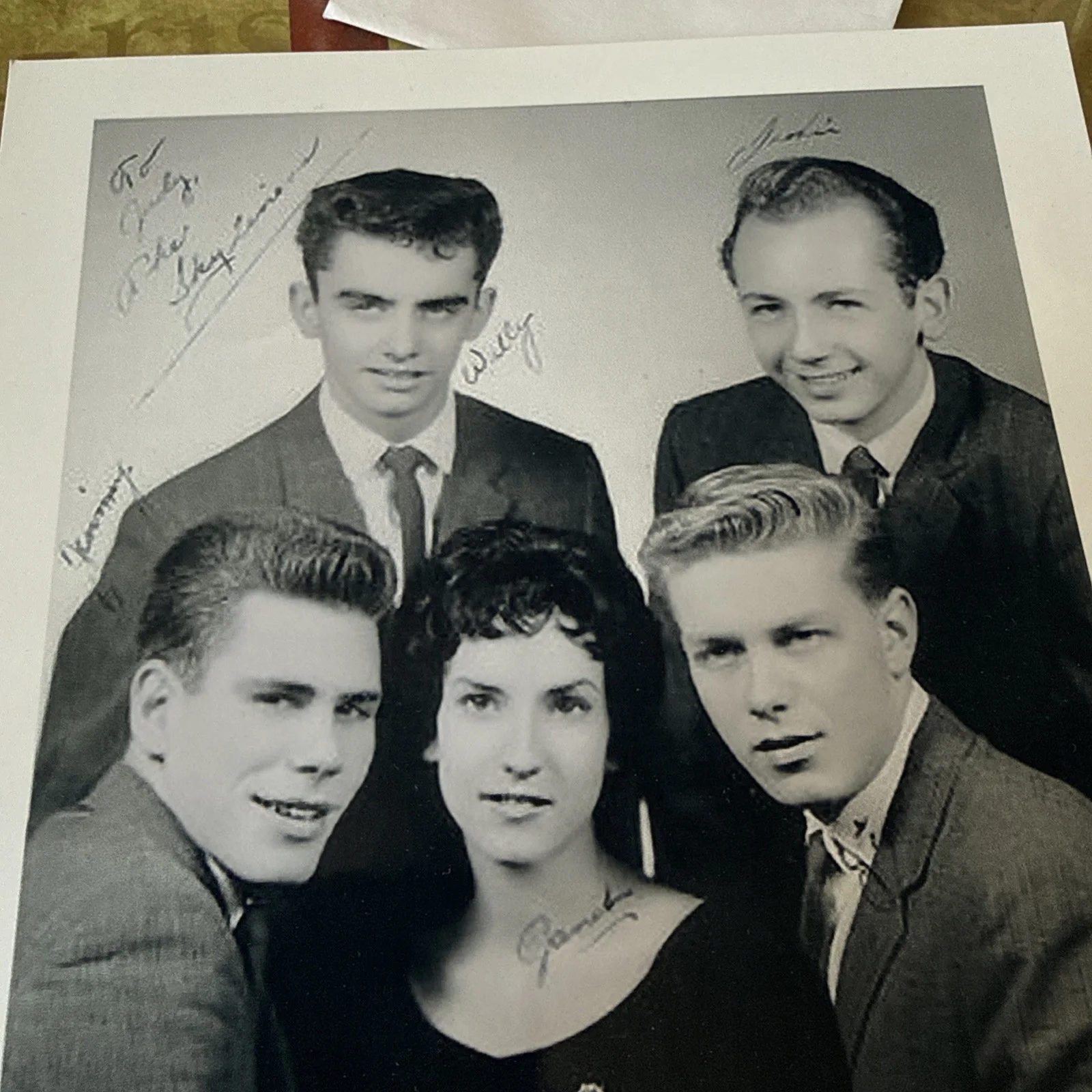 The Skyliners THE SKYLINERS GROUP PHOTO 8'' x 10'' inch Photograph, изображение 2