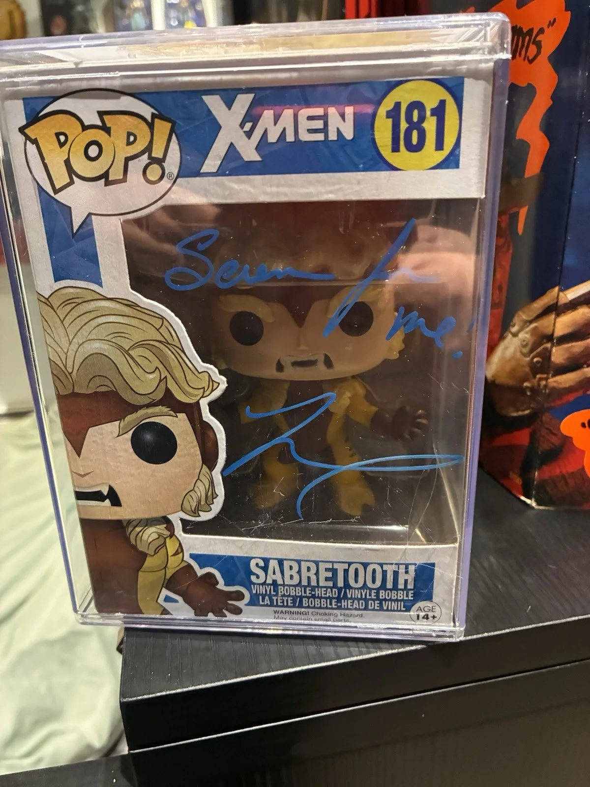 Tyler Mane — Tyler Mane Signed X-Men Sabretooth Funko Pop Inscribed #181