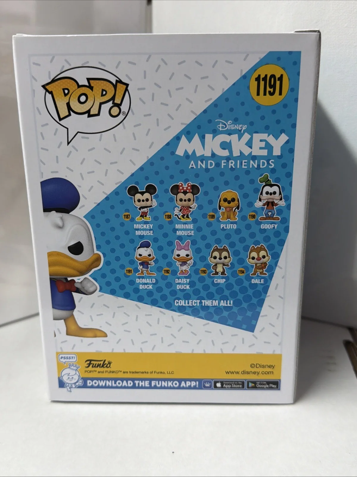 Daniel Ross — Daniel Ross Autographed Mickey And Friends Donald Duck #1191 Funko Pop! JSA COA, image 3