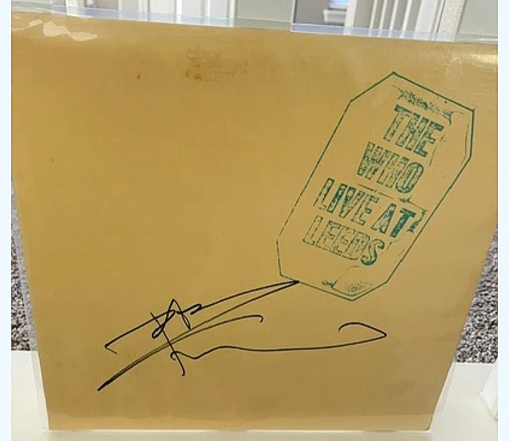 The Who signed Pete Townsend Live At Leeds lp, image 2