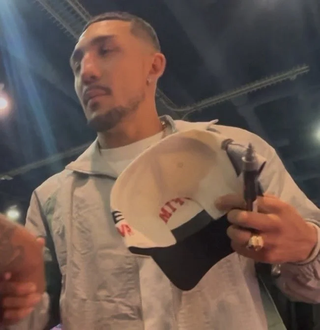 TEOFIMO LOPEZ SIGNED HAT AND STICKERS, image 4