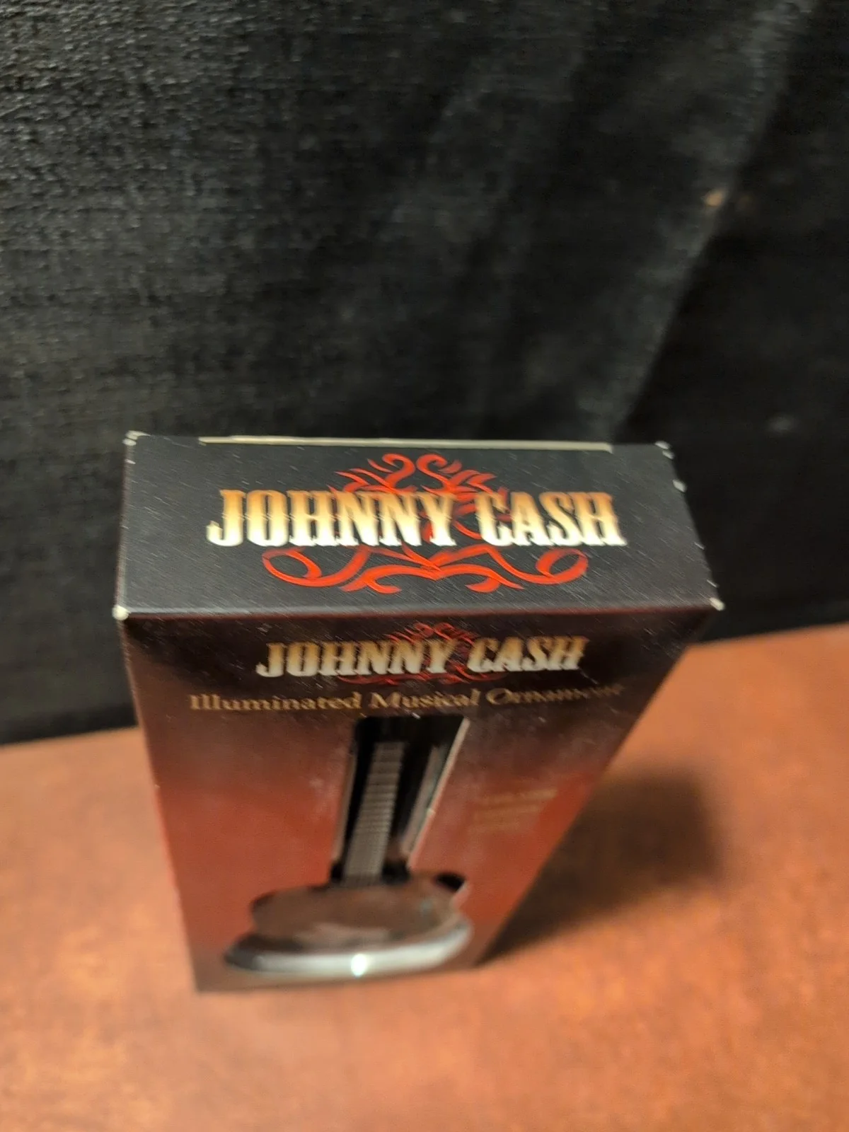 2012 Johnny Cash Illuminated Guitar Musical Ornament Folsom Prison Blues Works, изображение 3