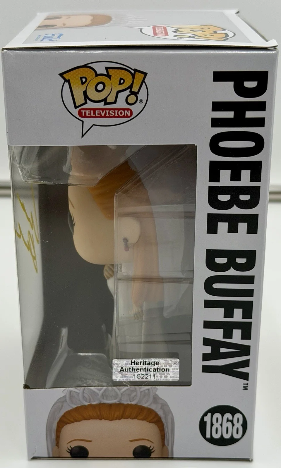 Lisa Kudrow — Lisa Kudrow Signed Funko Pop Phoebe Buffay Friends #1868 HA COA w/protector, изображение 3