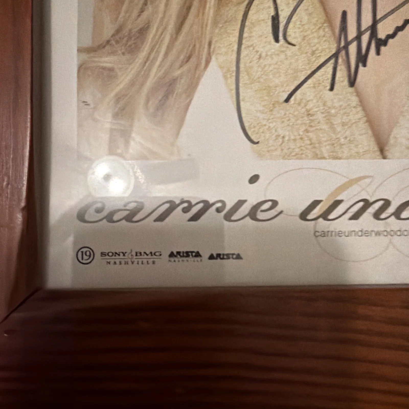 Carrie Underwood Autographed HeadShot 2008 Framed, image 2