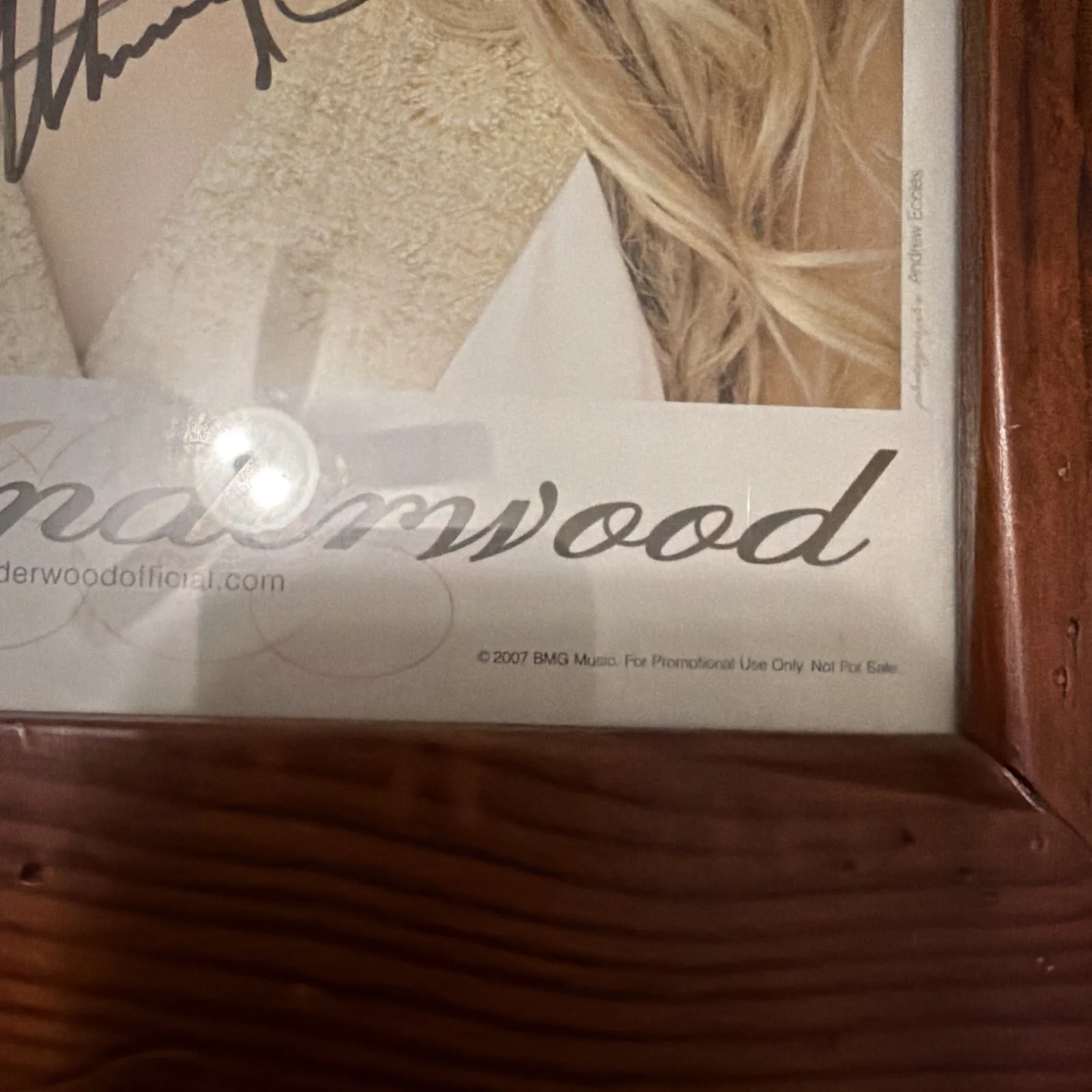 Carrie Underwood Autographed HeadShot 2008 Framed, image 3