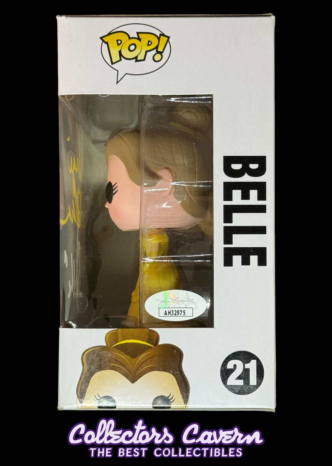 Paige O'Hara — Paige O'Hara Signed Funko POP! Disney - Beauty and the Beast - Belle - JSA COA, изображение 3