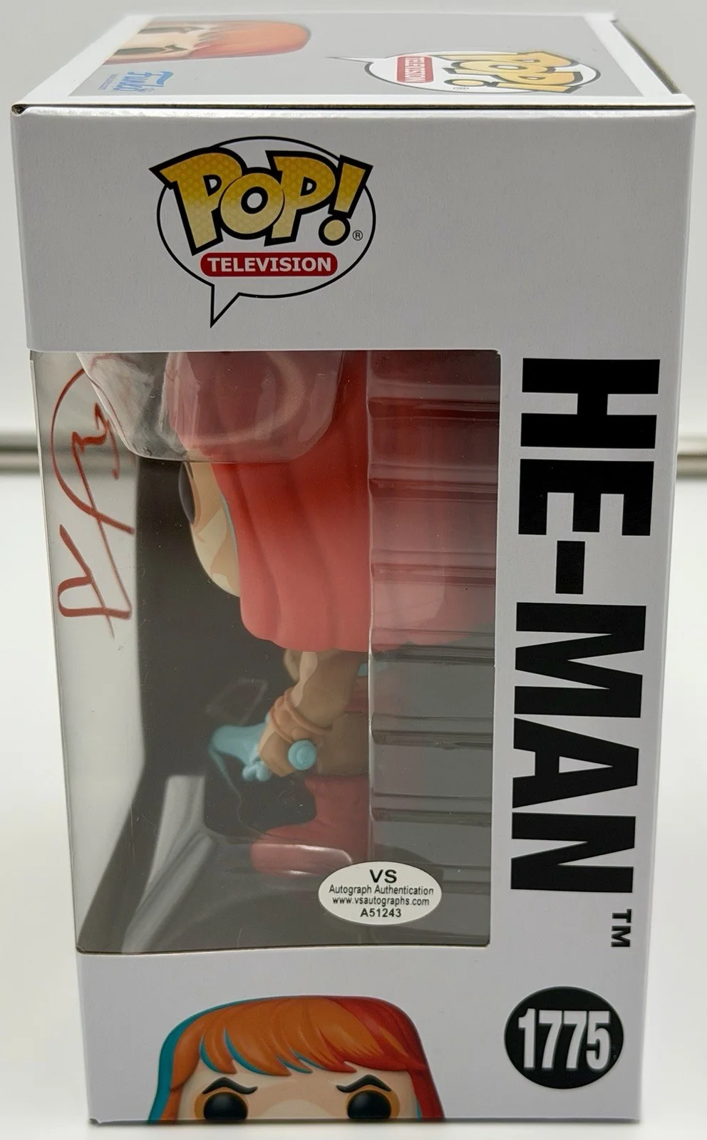 Dolph Lundgren — Dolph Lundgren Signed He-Man Funko Pop Masters Of The Universe VSA COA w/case, image 3