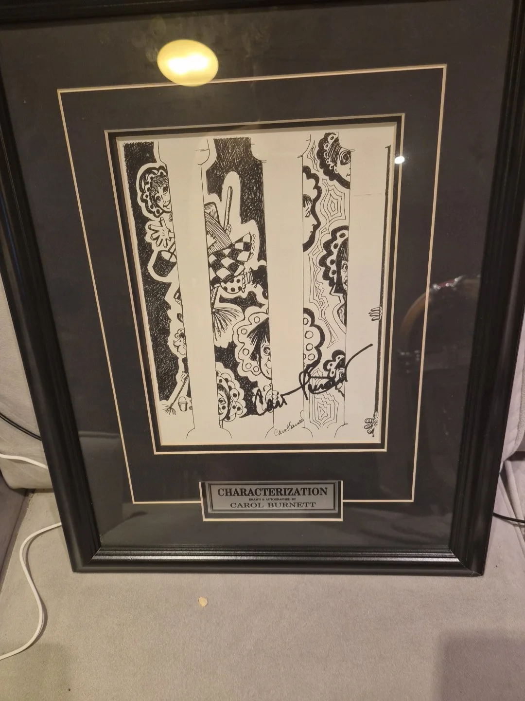 Carol Burnett twice — Carol Burnett Signed Art, image 2