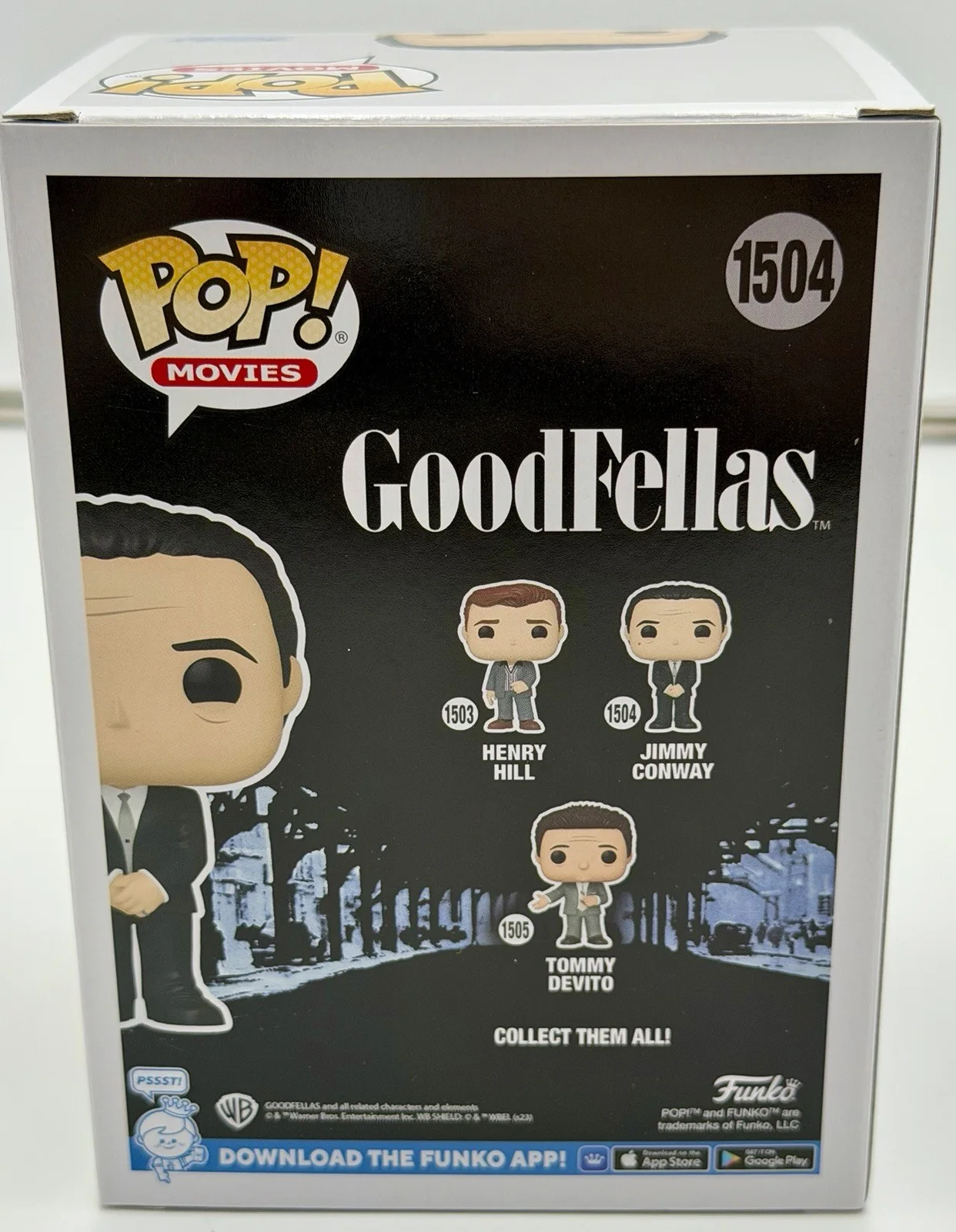 Robert De Niro — Robert De Niro Signed Jimmy Conway Funko Pop Goodfellas #1504 PC COA w/protector, image 4