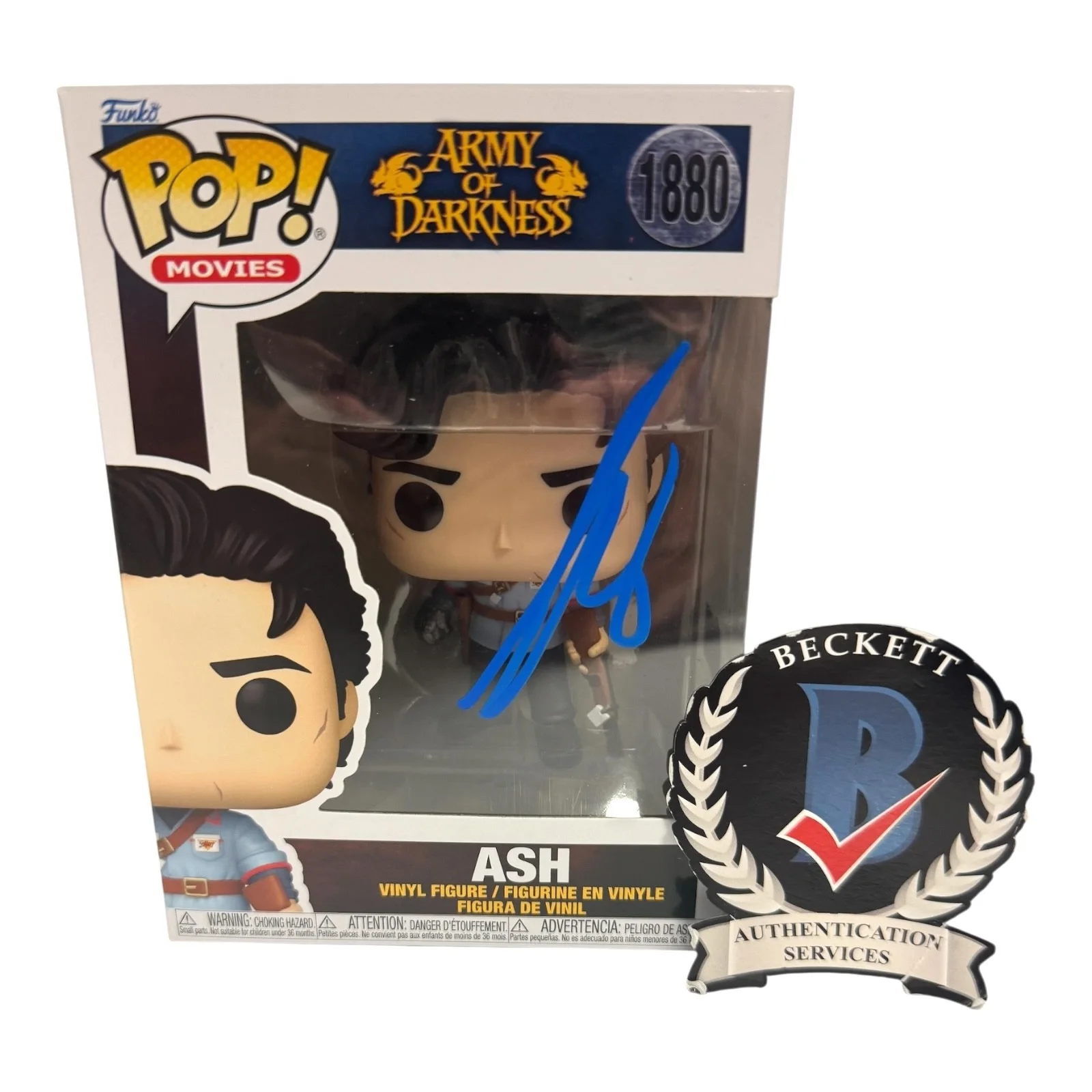 BRUCE CAMPBELL — BRUCE CAMPBELL SIGNED AUTOGRAPH ARMY OF DARKNESS FUNKO POP 1880 BECKETT BAS Ash
