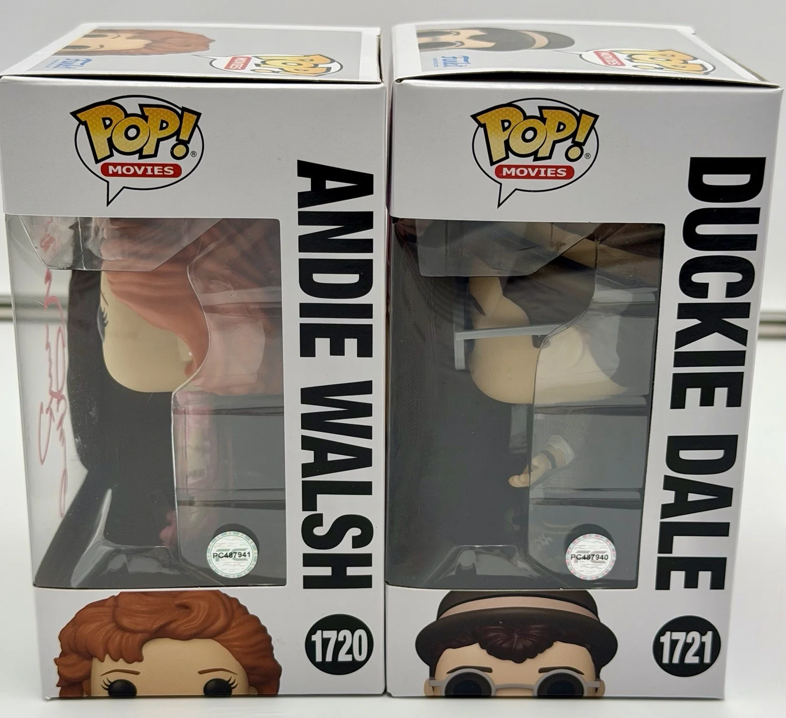 Molly Ringwald, Jon Cryer — Molly Ringwald & Jon Cryer Signed Pretty In Pink Funko Pops PC COA w/protectors, image 4