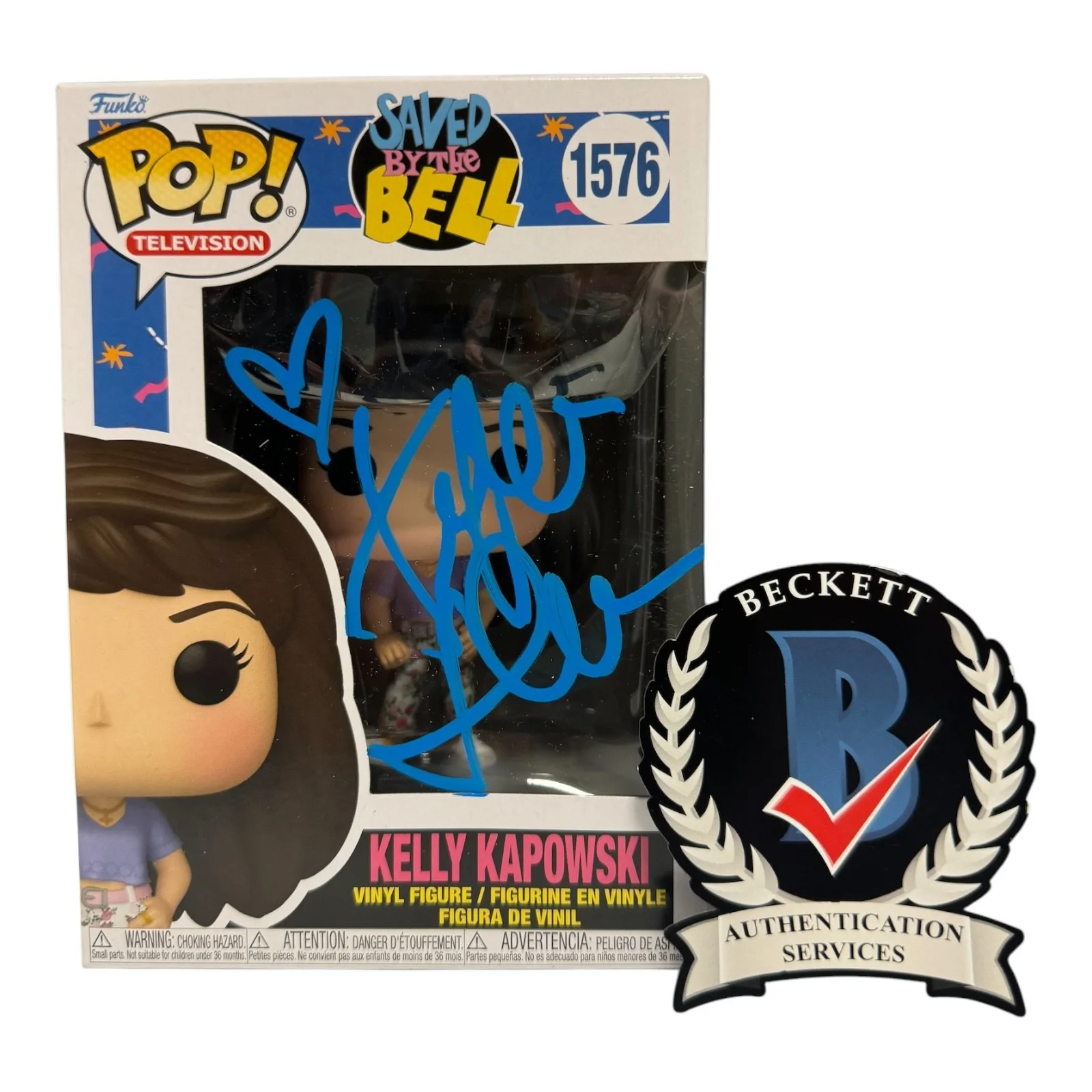 TIFFANI THIESSEN — TIFFANI THIESSEN SIGNED AUTOGRAPH SAVED BY THE BELL FUNKO POP 1576 BECKETT BAS