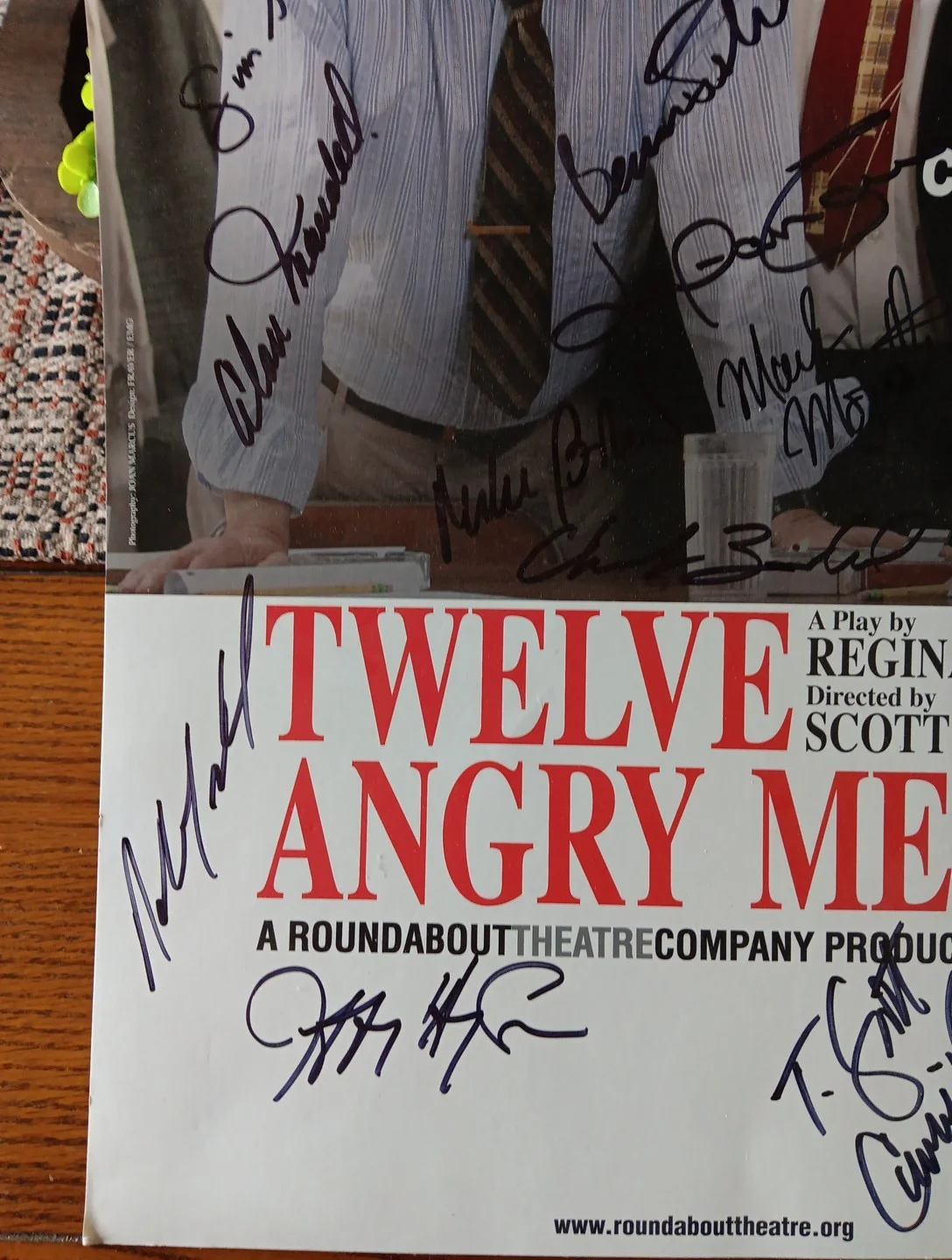 Richard Thomas, George Wendt — Autographs Richard Thomas George Wendt Twelve Angry Men Theatre Poster 16 Total, image 5