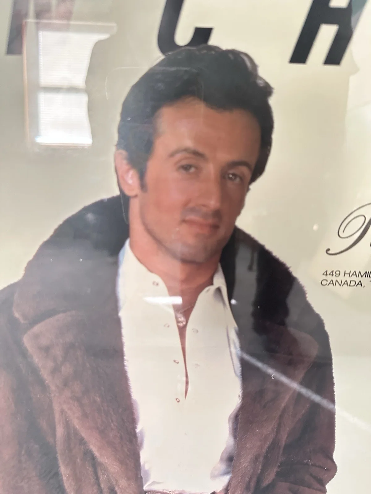 Sylvester Stallone Papa Furs Signed Poster *Extremely RARE*, image 4